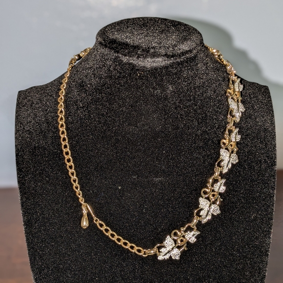 Sarah Coventry MCM neckless gold tone -18 inches. 'Plain and Fancy' - Picture 2 of 6